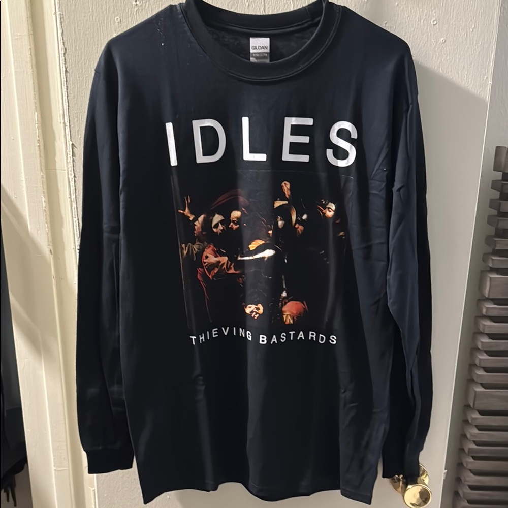 Gildan Black IDLES Band Long Sleeve Shirt